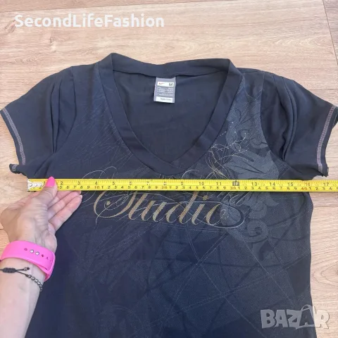 Дамска тениска Nike Fit Dry Studio размер М, снимка 4 - Тениски - 55817305