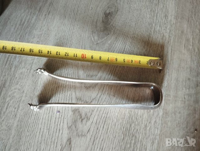 посребрена щипка за лед,захар, снимка 3 - Други ценни предмети - 41474295