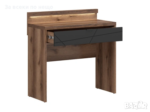 Тоалетка FORN TOL1S с осветление корпус дъб делано/фронт черно мат Код P1902