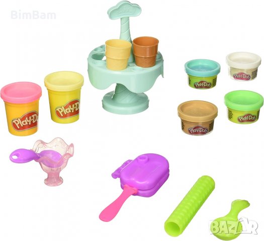 Детски комплект за моделиране на сладолед / Kitchen Creations Play Play-Doh/ Hasbro, снимка 8 - Пластелини, моделини и пясъци - 39648108