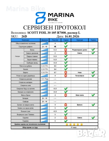 Карбонов шосеен велосипед Scott Foil 30 105 R7000 Syncros/Shimano | L, снимка 2 - Велосипеди - 53127001