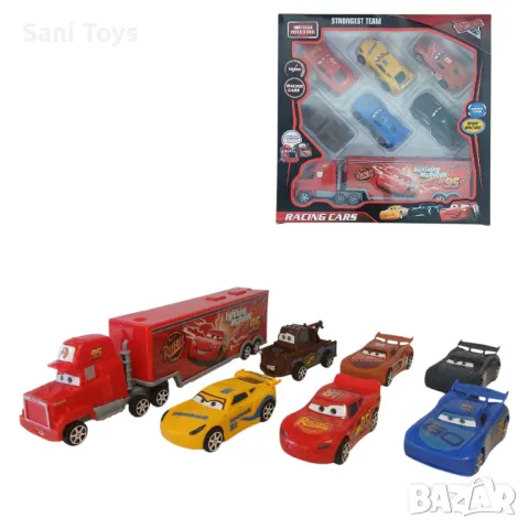 Камион с 6 колички Маккуин