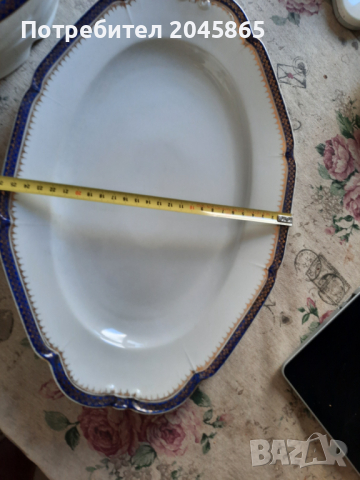 Продавам порцеланов супник и чиния-плато, снимка 6 - Антикварни и старинни предмети - 36366593
