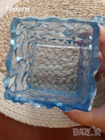  Джудже -стъклена   ретро захарница,бомбониера, снимка 10 - Декорация за дома - 40096028