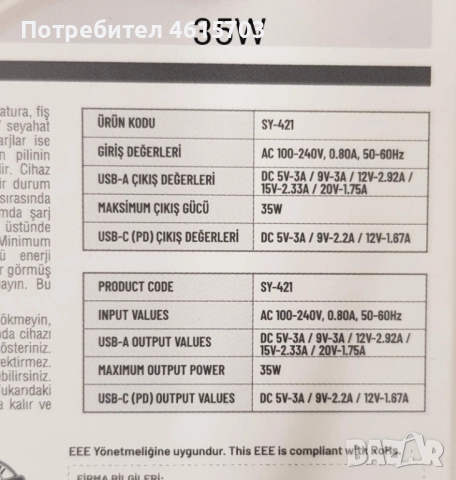 Зарядно PD 220V 20W- 25 лв./ 35W - 35 лв. за iPnone 13,iPhone 14,iPhone 15, iPhone 16, iPhone 17 , снимка 7 - Оригинални зарядни - 52043146