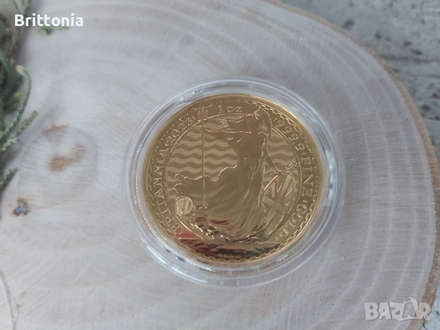 Златна монета Британия Елизабет 1 унция, снимка 4 - Нумизматика и бонистика - 53851384