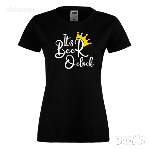 Дамска тениска It's Beer O'clock,Празник,Бира,Бирфест,Beerfest,Подарък,Изненада, снимка 9 - Тениски - 36374217