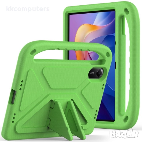 EVA Удароустойчив калъф за Xiaomi Redmi Pad 2 с Дръжка и Стойка, Включен протектор- Черен, Син, Черв, снимка 3 - Калъфи, кейсове - 52143694