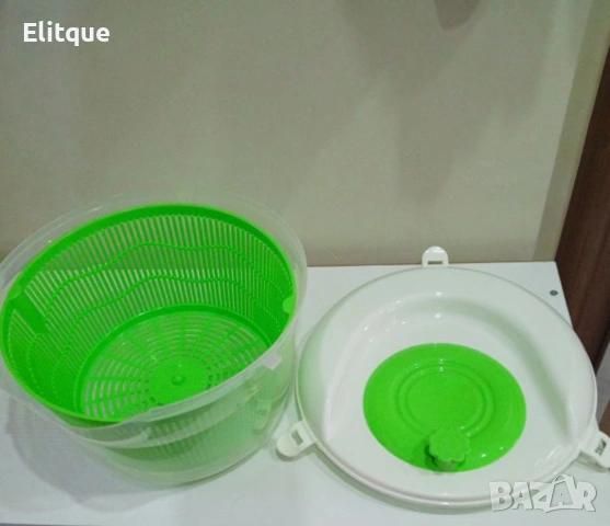Зеленчуков съд за салата – измиване и подсушаване на плодове и зеленчуци, снимка 3 - Други стоки за дома - 53449643