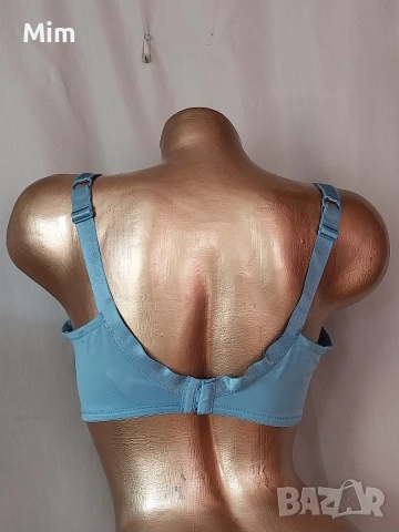 hunkemoller 95 E Син сатенен сутиен , снимка 4 - Бельо - 52182587