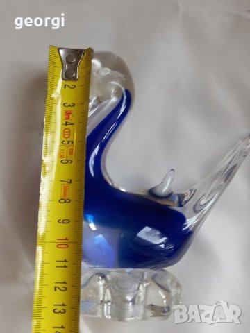 стъклена патица Murano   11/2, снимка 3 - Колекции - 42674894