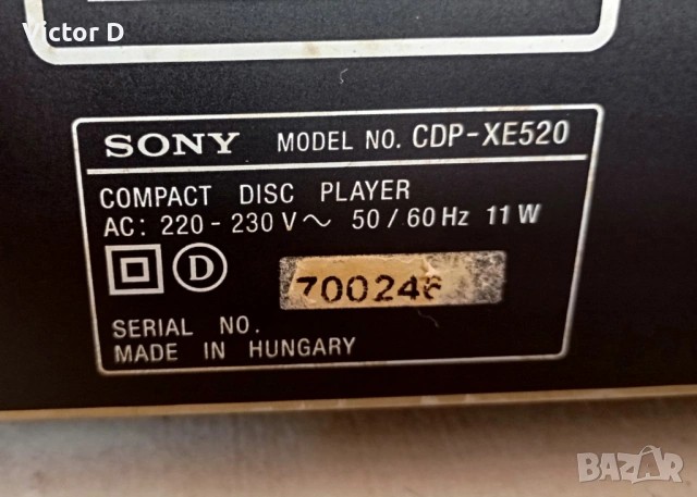  SONY CDP-XE520 - CD-Player, снимка 11 - MP3 и MP4 плеъри - 53683111