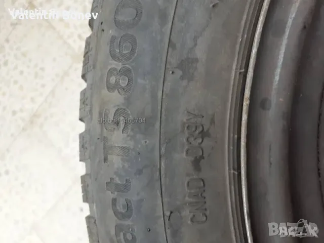 Зимни гуми с джанти 185/65R15, снимка 9 - Гуми и джанти - 56339704