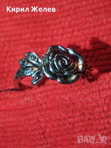 ПРЪСТЕН - РОЗА ПОСРЕБРЕН или СРЕБЪРЕН ВИНТИДЖ АРТ МОДЕЛ 22222, снимка 9 - Пръстени - 32991973