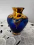 Ваза Bohemia синя, снимка 3