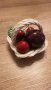 Кошничка с порцеланови плодове, ръчна изработка, Италия., снимка 4