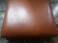 Стари кожени седалки за столове от 60те, снимка 5