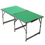 Водоустойчива сгъваема маса с регулируема височина и зелен PVC плот, снимка 3