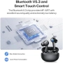 Нови Безжични слушалки Bluetooth 5.3 TWS HiFi бас ENC 4 мик IP7 с кутия за зареждане, снимка 4