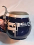ретро немска керамична халба с калаен похлупак 32/4, снимка 2