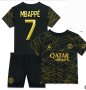 Екип Neymar 10 PSG Black and GOLD Черен Комплект Неймар ПСЖ 5 до 15г New Детски футболен екип, снимка 11