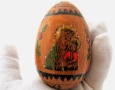 Старинно руско православно ръчно рисувано яйце М1, снимка 1