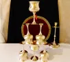 Фантастичен бронзов сервиз,чаши за вино., снимка 4