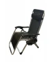 Cтол тип шезлонг cгъваем и регулируем с облегалка за градина или тераса, цвят черен, снимка 7