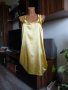 жълта рокля сатен размер М, снимка 5