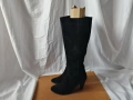 № 41 дамски ботуши естествен велур - с висок ток; черен цвят - марка Janet D. , снимка 3