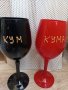 Чаши за вино с надпис Кум Кума ,Тя каза да ! или по ваша идея, снимка 1 - Декорация за дома - 39705055