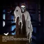 Нов Grim Reaper костюм за Хелоуин маскарад парти карнавал с плащ качулка и страшна маска череп, снимка 6