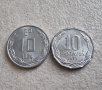 Манета . Чили.10 и  10 цента . 1974 и  1979 година.