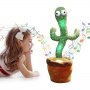 Интерактивна забавна играчка пеещ и танцуващ кактус