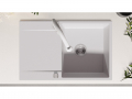 Кухненска Мивка от гранит модел Сан Франциско Smart 780 x 500 mm - Бяла, снимка 7