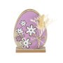 Великденска декорация, Лилаво яйце, цветя, 11x4x14.3cm