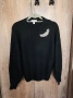 H&M нов черен пуловер с брошка, снимка 3