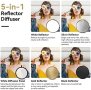 Нов Преносим Фотографски рефлектор 5 в 1 светлоотражател разсейвател, снимка 6