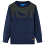 Детски плетен пуловер, нейви, 104（SKU:14500