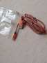 Качествен кабел с оплетка USB към TIPE-C дължина 1метър цвят черен или оранжев