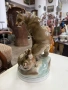 Рядка порцеланова фигура биещи се мечки ZSOLAY №7898 , снимка 2