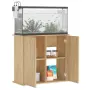 vidaXL Стойка за аквариум, дъб сонома, 81x36x73 см, инженерно дърво, снимка 4
