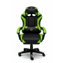 Ергономичен геймърски стол с масажна функция и поставка за крака, PU е, снимка 5