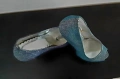 Ефектни и стилни обувки,със сребрист брокат, снимка 4