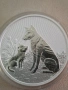 Сребро 2oz.2022г. Куче с кученце, снимка 1