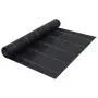 vidaXL Мрежа за мулчиране, матово черна, 1x100 м, PP, снимка 1