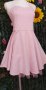 официална шаферска рокля в бледо розово, снимка 2