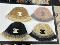 Chanel Плетена Плажна Лятна Шапка Шанел - Налични Различни Цветове Код E525, снимка 5