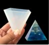 3D 5 см Пирамида Оргонит силиконов молд форма калъп свещ гипс декор , снимка 3