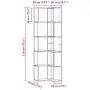 vidaXL Ъглова етажерка 5 нива дъб артизан 50x50x179 см инженерно дърво, снимка 9